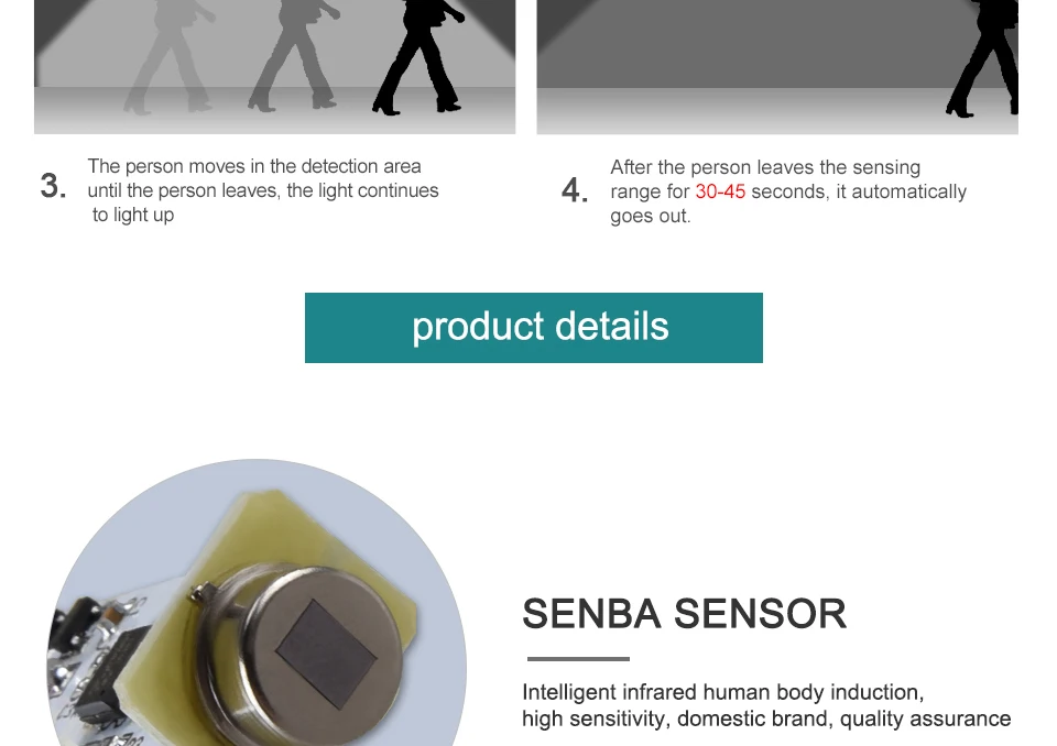 pir motion sensor Emergency light lamp (7)