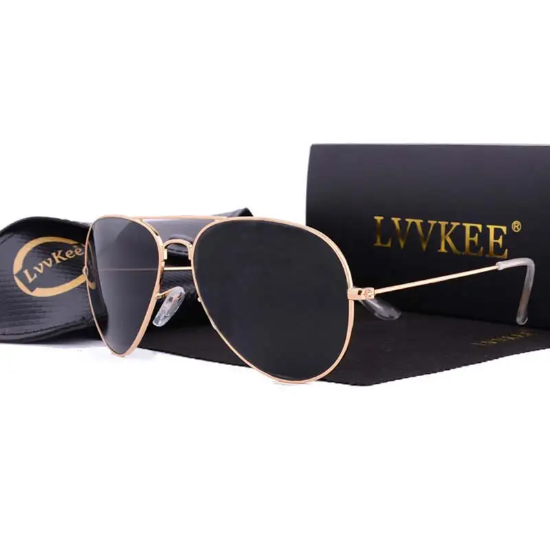 

Luxury Band glass lens sunglasses women Men 2019 driving sun glasses 58mm 3025 Pilot Color Lenses uv400 rays Mirror G15