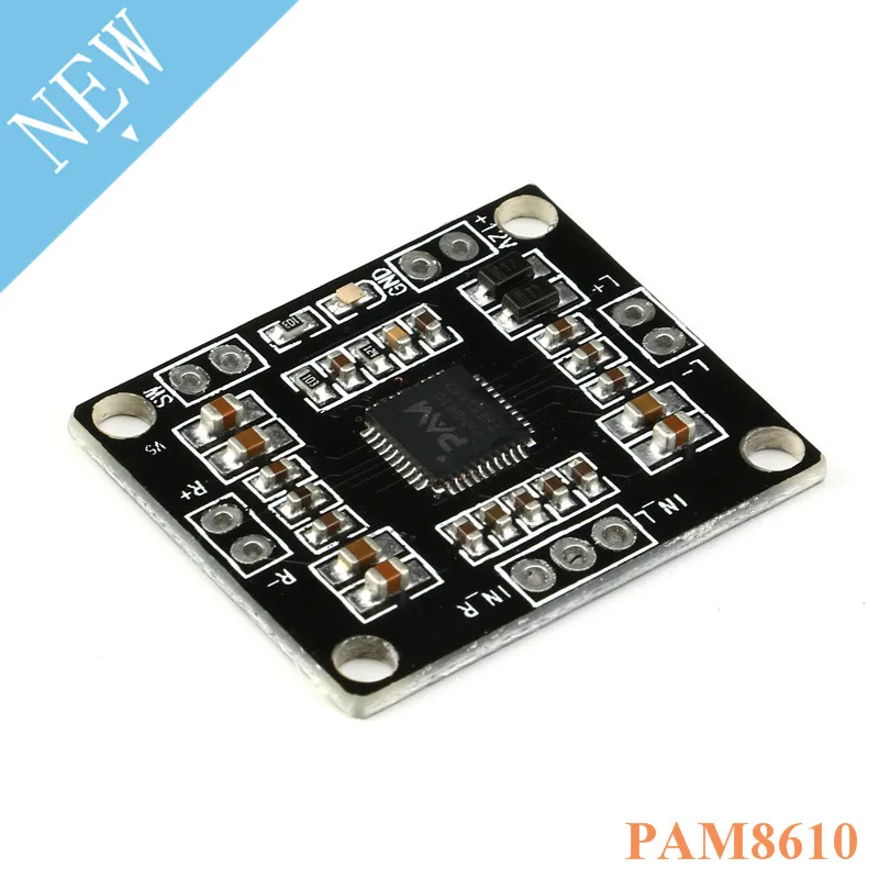 

PAM8610 2x15W Audio Amplifier Board Module Dual Channel Class D Amplifier Stereo Power Amplifiers Board Miniature Module