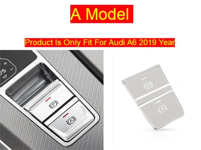 Автомобильный Стайлинг для Audi A6 C8 центральный пульт переключения передач Панель дисплея P N кнопки Авто Чехлы наклейки отделка салонные аксессуары - Название цвета: Silver