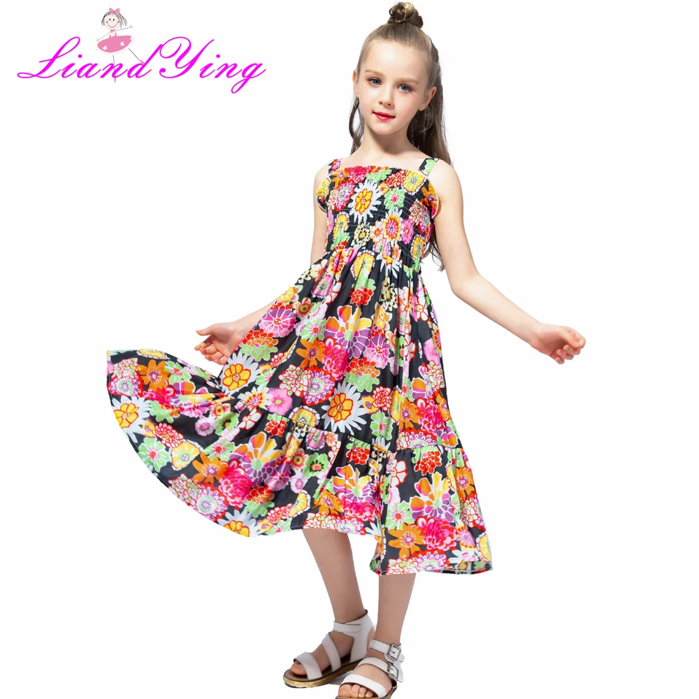 Big Girls Twirl Dress Summer Sleeveless Chiffon Kids Girls Dress Teens ...