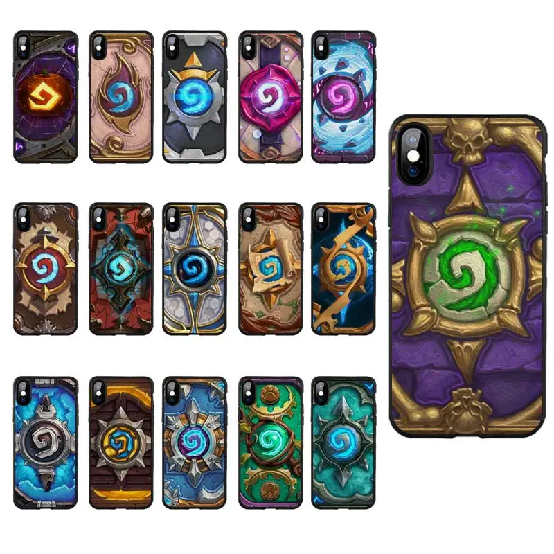 M236 Hearthstone Heroes Черный силиконовый чехол для Apple iPhone 11 Pro XR XS Max X 8 7 6 6S Plus 5 5S 5G SE |