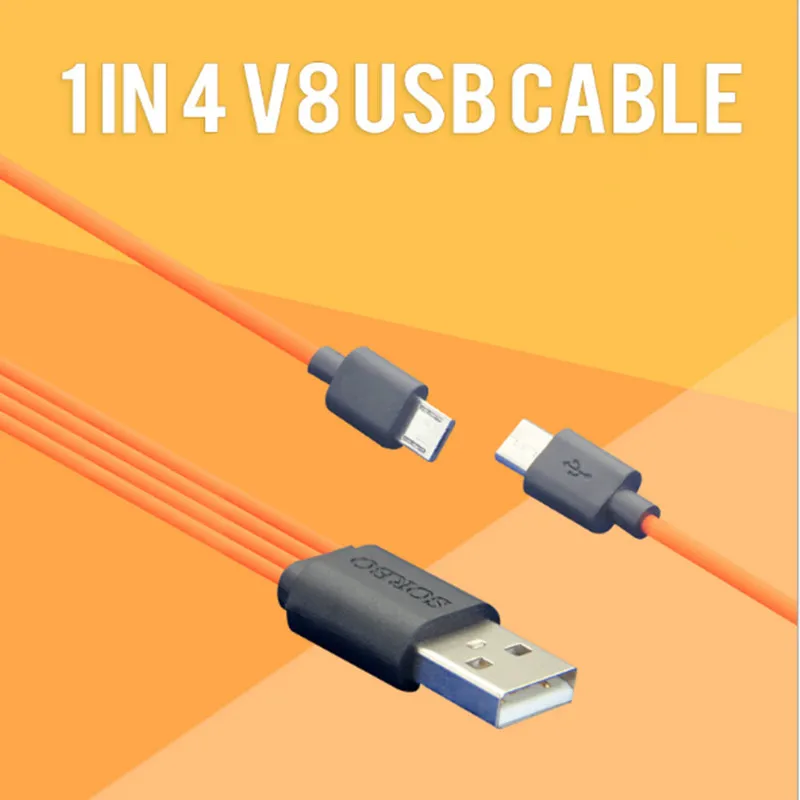 SORBO Универсальный зарядный кабель Micro USB для аккумуляторов AA AAA 18650 C D размера