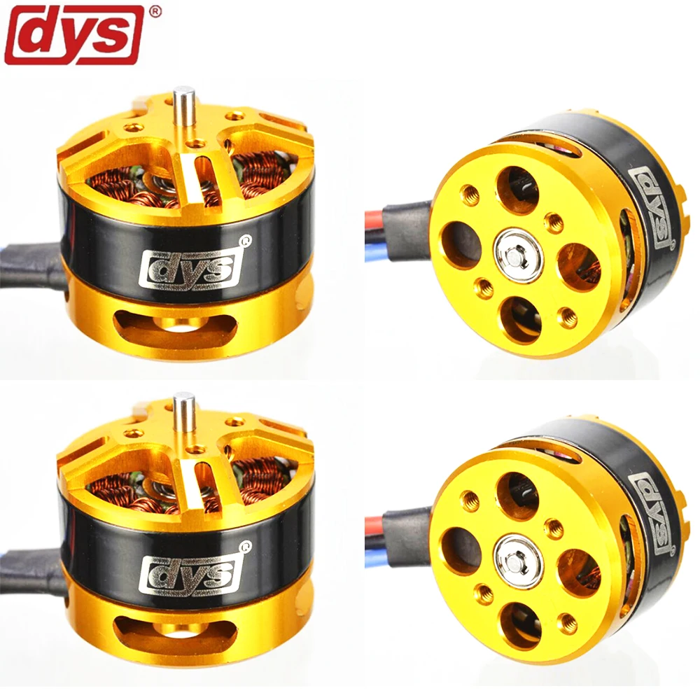 4 шт./лот DYS BE1806 2300KV 1400KV бесщеточный двигатель 2-3S для компактного мультикоптера радиоуправляемый самолет вертолет