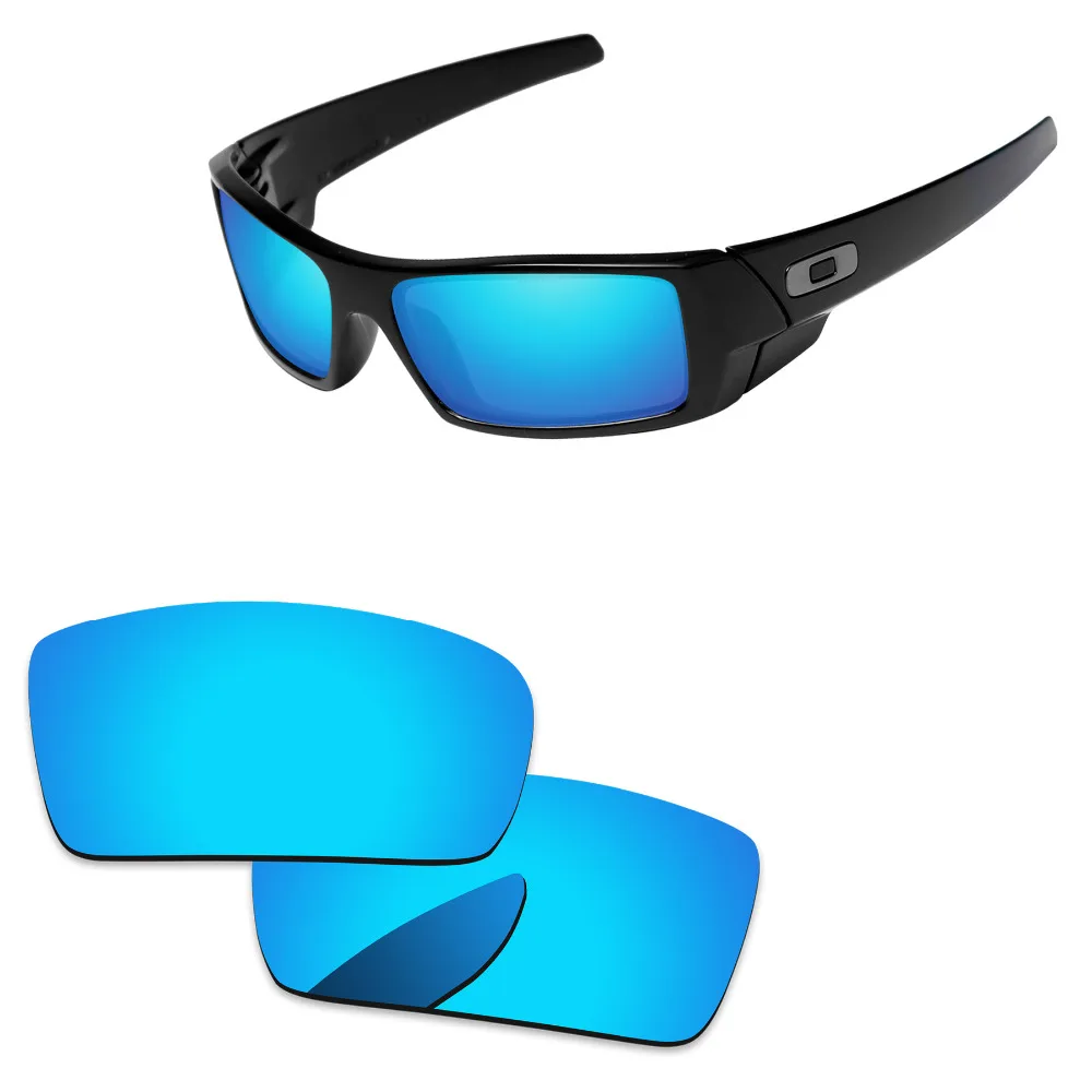 Polycarbonate-Ice Blue Mirror Replacement Lenses For Gascan Sunglasses Frame 100% UVA & UVB Protection