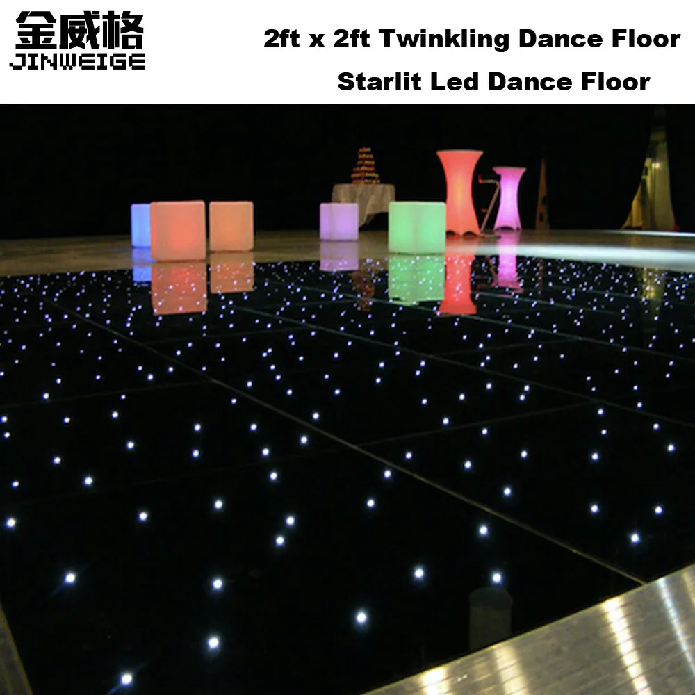 

2ft X 2ft RGB Full Color/White Twinkle Starlit Led Star Panel Wedding Dance Floor For Dj Disco Bar Nightclub Stage