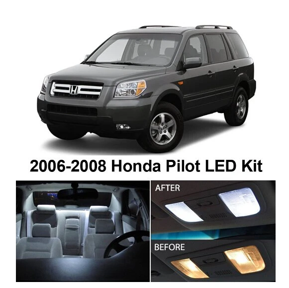 Us 23 36 43 Off Free Shipping 12pcs Lot Auto Accessories Led Light Bulbs For Cars Led Car Lights Car Interior Lighting For Honda Pilot 2006 2008 In