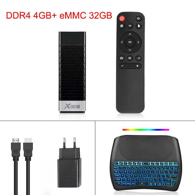 X96S 4K tv Stick Android 9,0 Мини ПК 4 ГБ 32 ГБ Amlogic S905Y2 четырехъядерный 2,4G& 5 ГГц двойной Wifi BT4.2 1080P H.265 Miracast tv Dongle - Цвет: 4G With Backlit Item