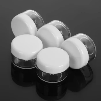 

5Pcs 3/5/10/15ml Mini Sample Bottle Makeup Jar Cosmetic Vials Face Cream Container Household Storage Box Face Cream Container