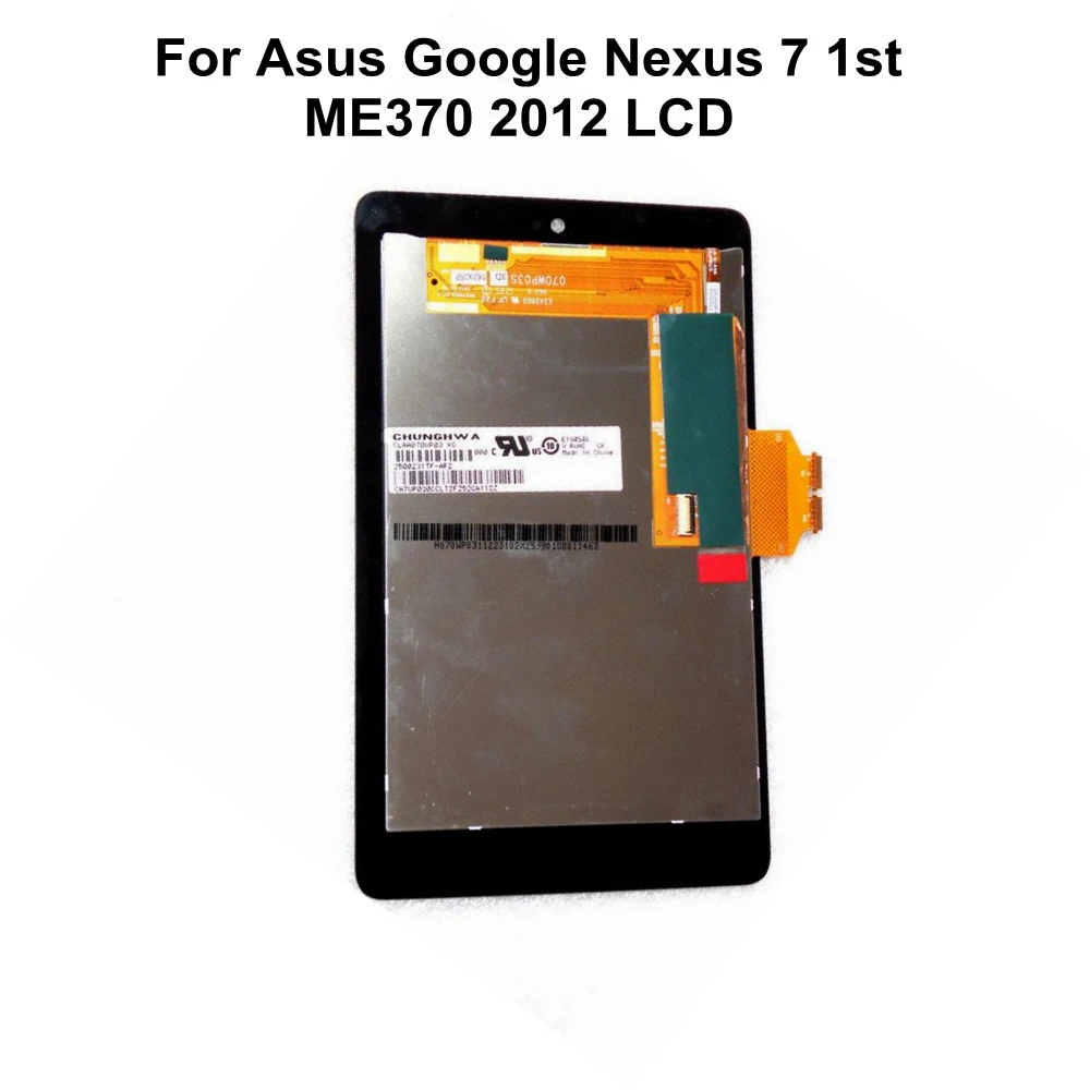 ЖК-дисплей для Asus Google Nexus 7 1st ME370 2012+ сенсорный экран дигитайзер стекло с рамкой в сборе