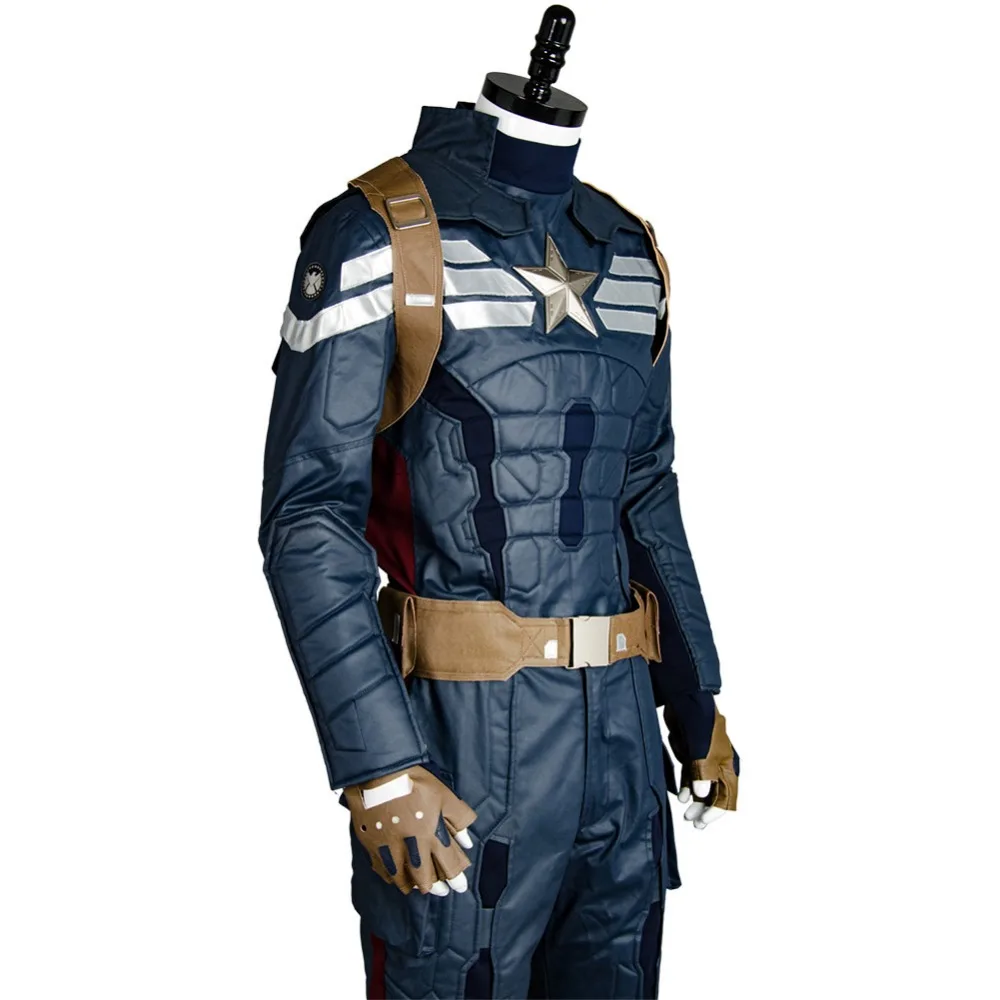 Captain America:The Winter Soldier Steve Rogers Outfit Cosplay Costume Full Set