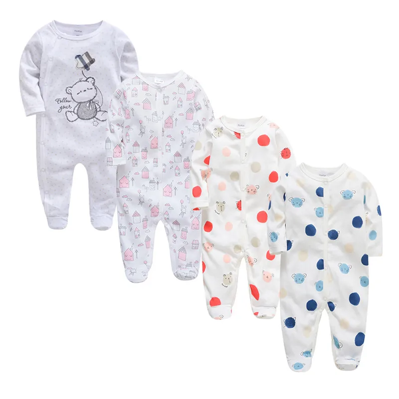 Весенний Детский комбинезон с длинными рукавами; одежда для маленьких девочек с рисунком; Одежда для новорожденных мальчиков; хлопковый комбинезон; Пижама детская - Цвет: PY1138394146