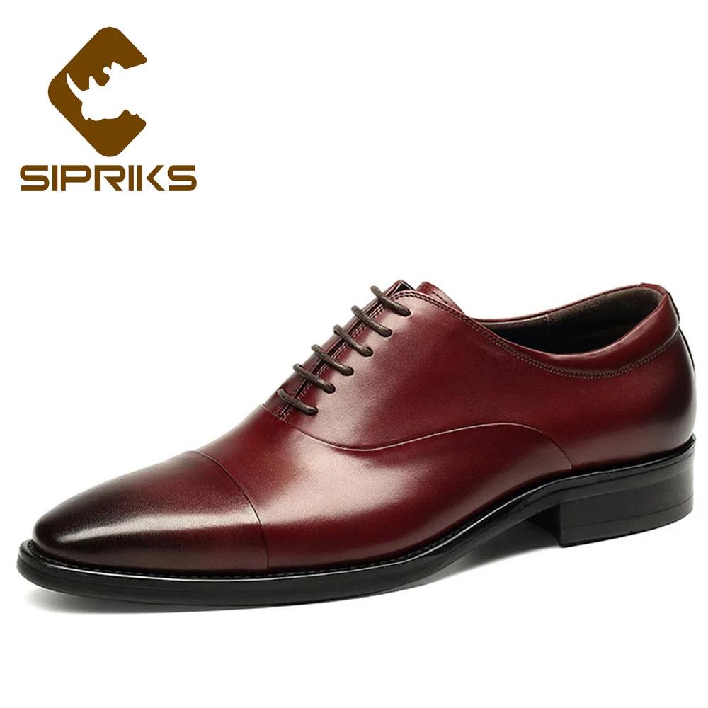 burgundy dress shoe