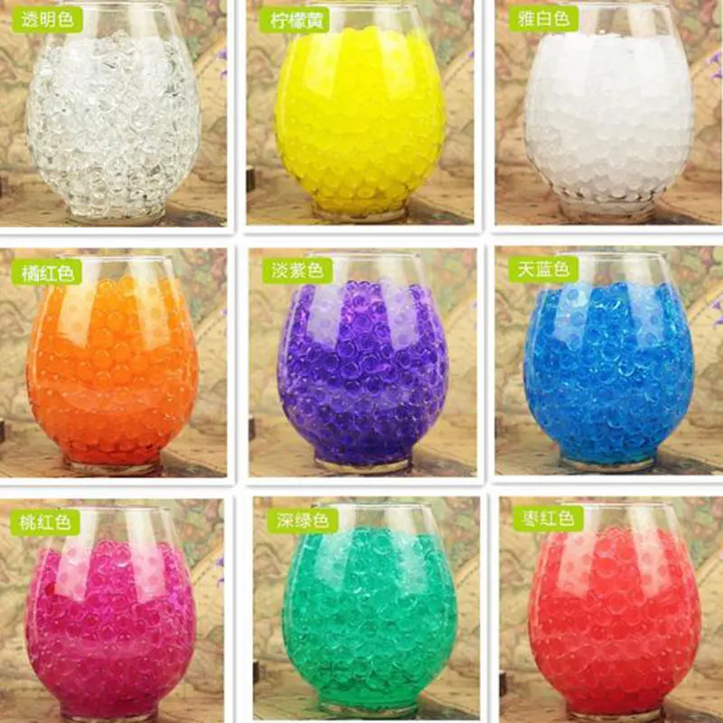 7000 Pcs/Lot Water Beads Toys Pearl Shaped Crystal Soil Grow in Water