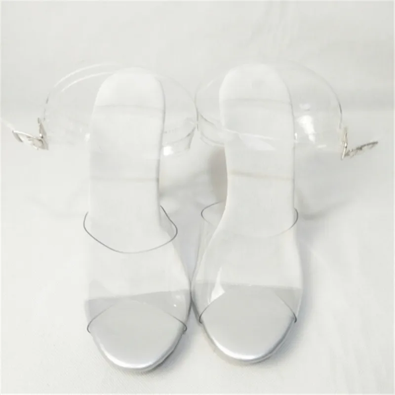Новинка г.; обувь на прозрачном серебряном каблуке; пикантная модельная обувь для подиума 12 см; обувь для танцев на шесте