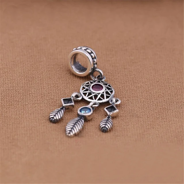 925 silver enchanted forest dreamcatcher gift handmade charm beads