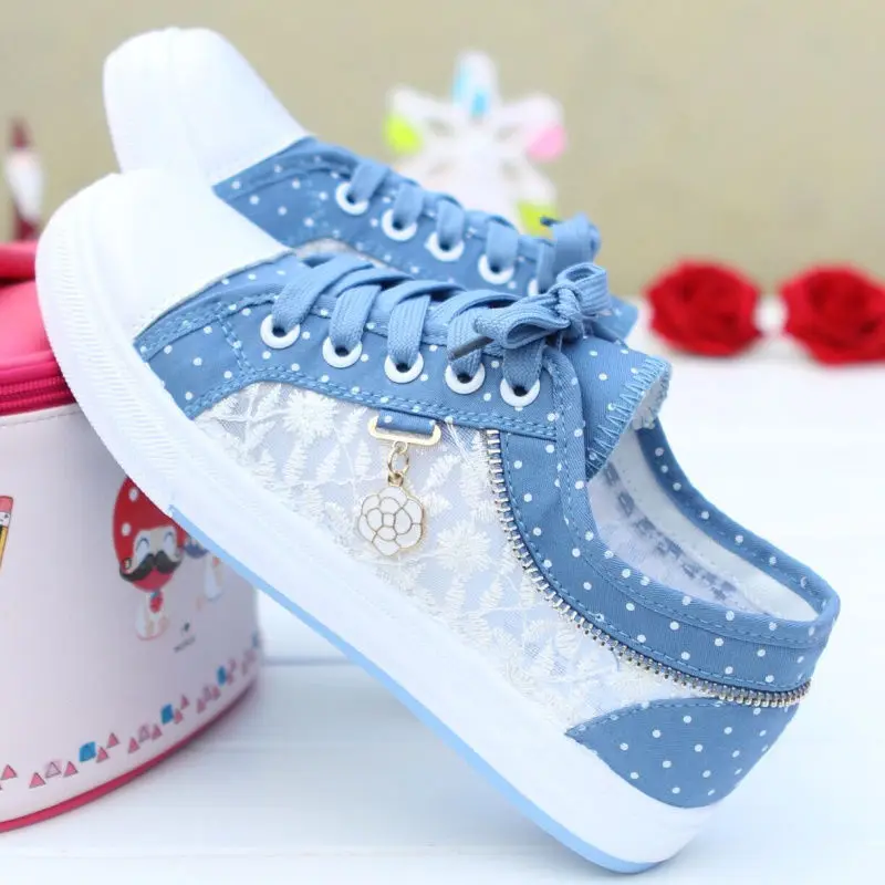 

Shoes female students Korean version flat breathable girls canvas shoes casual sports shoes