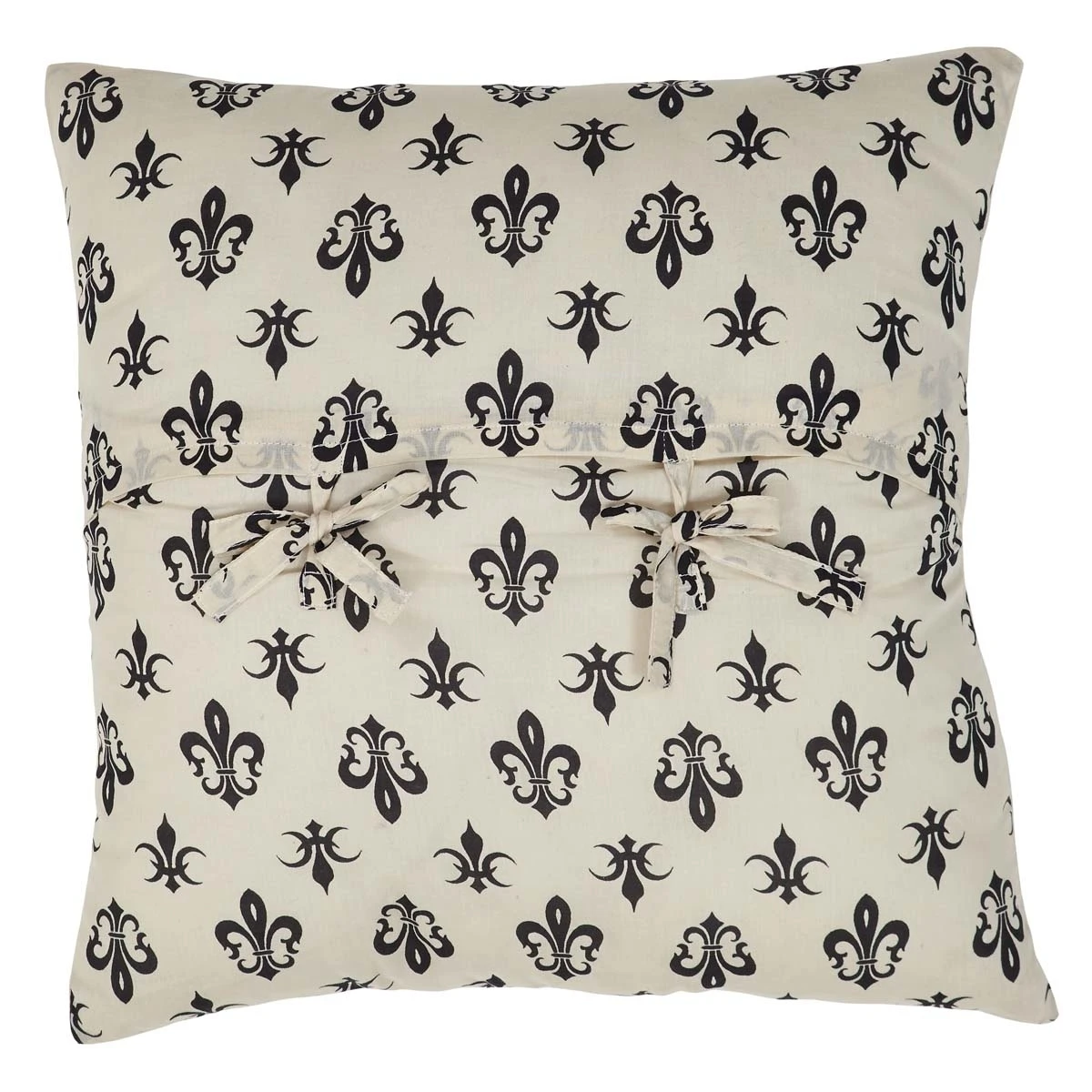Farmhouse Decor Elysee Stencil Crown White 16x16 Pillow (1)