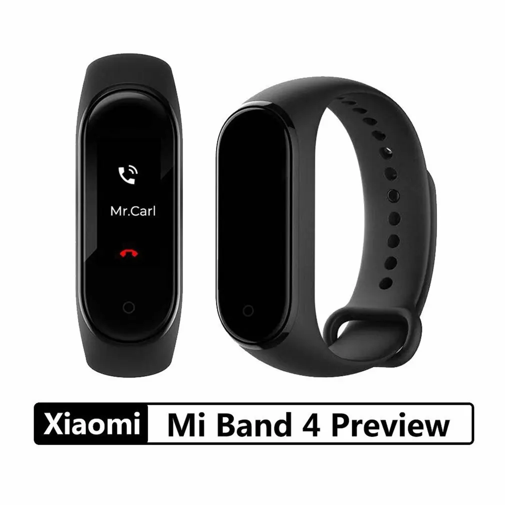 Новейший Xiaomi mi-браслет 4 Smart mi Band 4, фитнес-браслет с частотой сердечных сокращений 135 мА/ч, цветной экран, Bluetooth 5,0