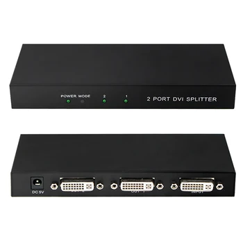 

DVI Splitter 1x2 DVI Distributor Switcher 1 In 2 Out Full HD 1080P@60Hz for projector monitor computer graphic card