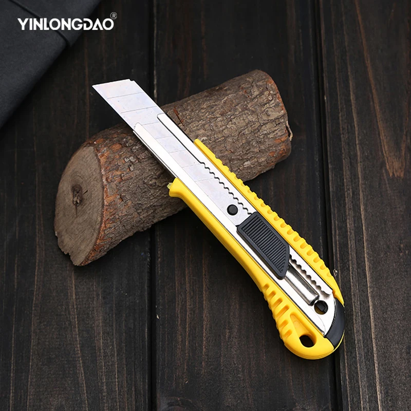 YINLONGDAO 1PC Telescopic Utility Knife Manual Lock Graphic Knife