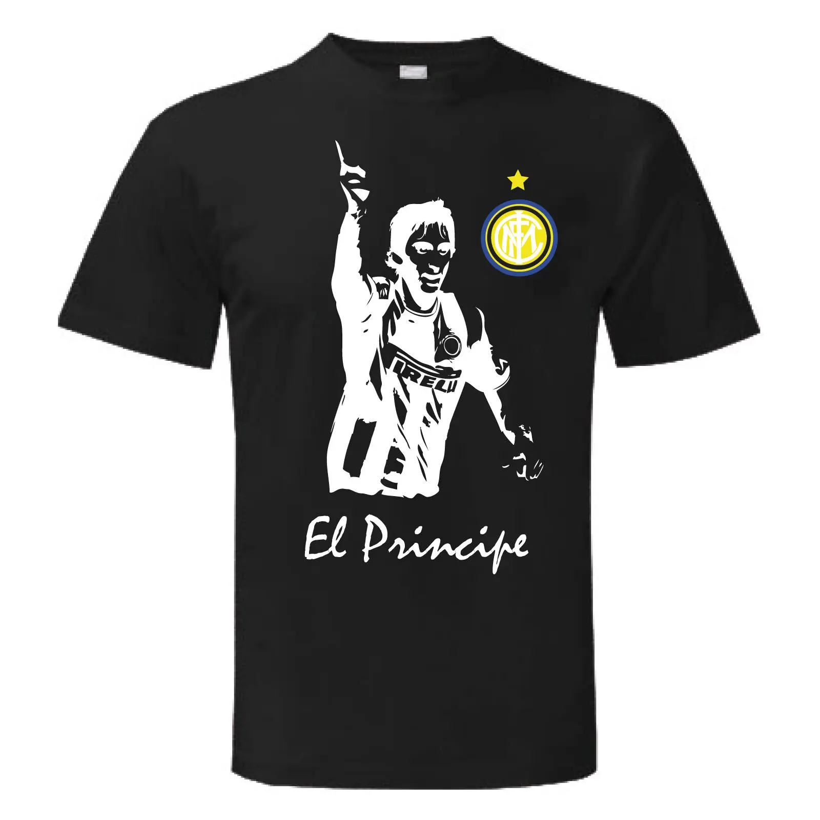 Футболка MILITO DIEGO PRICIPE INTER CALCIO maglietta maglia Uomo Donna Мужская и женская модная футболка