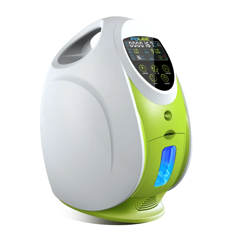 Top grade 90% High Purity Oxgen flow 1L to 5L Portable USB Smart Homecare Oxygen Concentrator with 