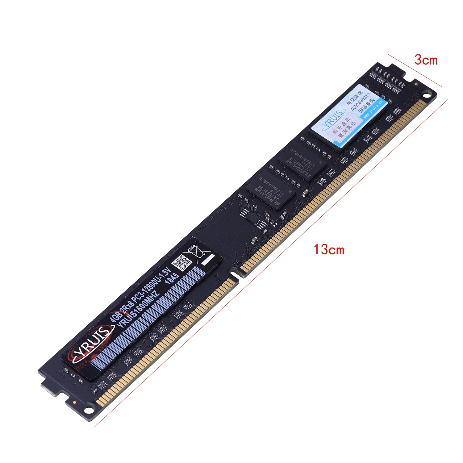 Yruis DDR3 4G Pc Ram Память Dimm 1,5 V Настольный Ram Внутренняя Память Ram для компьютерных игр Ram