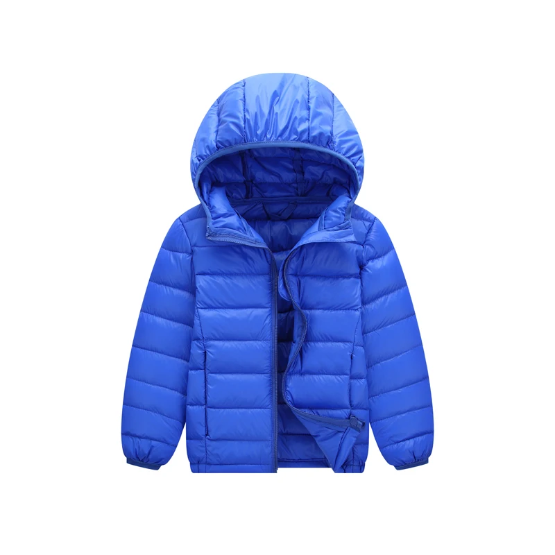 Новое поступление бренд 90% перо утки Ultra light для мальчиков и девочек детская осень-зима Куртки Детские пуховик Куртки верхняя одежда