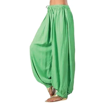 

Fashion 2019 Women Pants Causal Wide Leg Trousers Harem Pants Female Solid Elastic Wasit Loose Pants