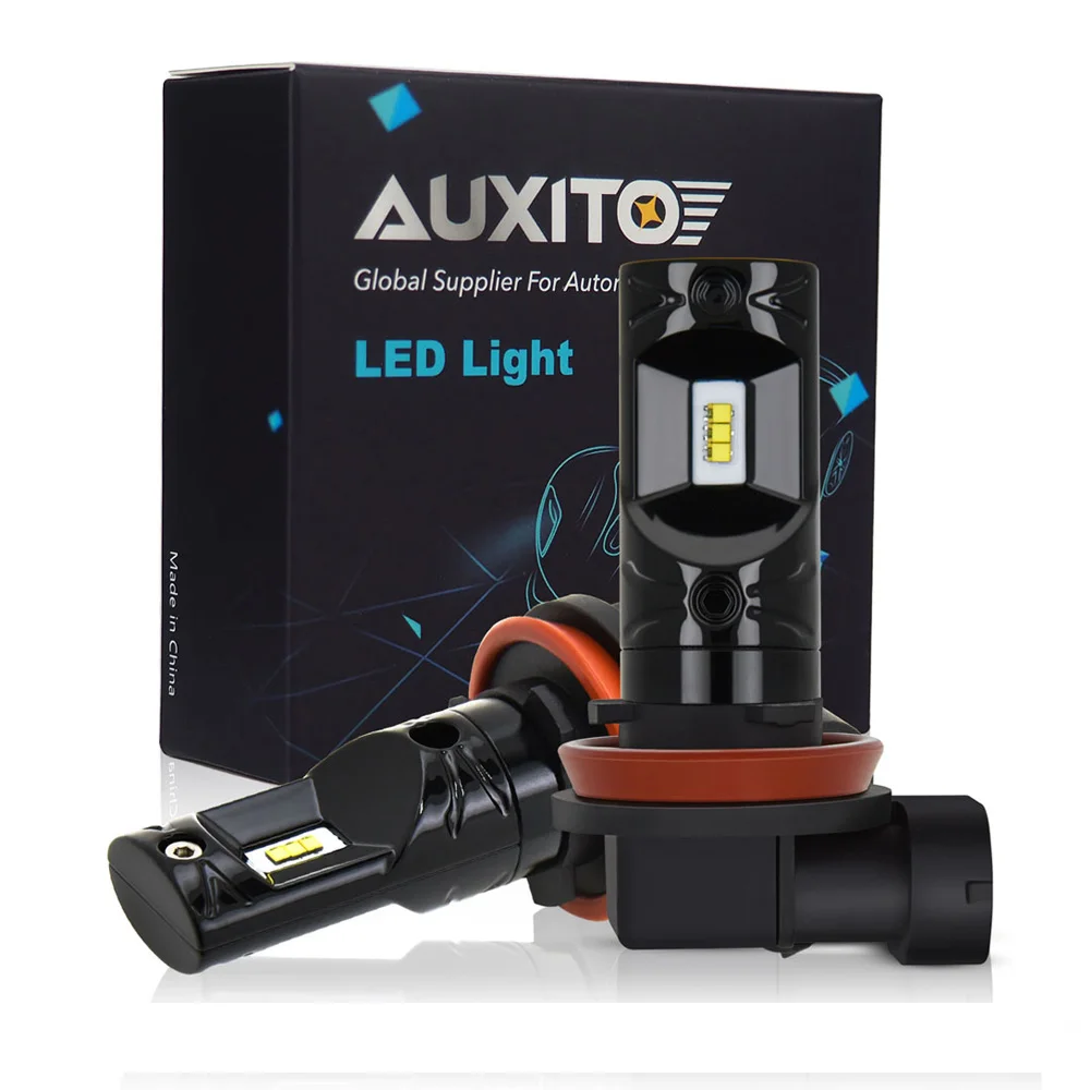 Автомобильная лампа для дневных ходовых огней AUXITO 1200LM H8 H11 880 881 55 в H1 H3 H10 PSX24W H16 9005