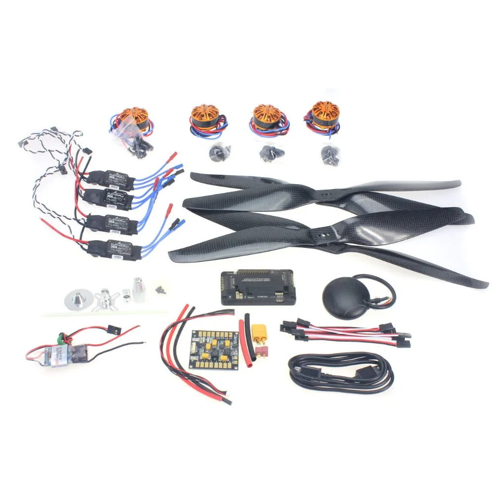 F15276-D DIY Запасной комплект: двигатель+ ESC+ реквизит+ APM2.8+ gps для 650 4-Aix RC Дрон Квадрокоптер гексакоптер многороторный самолет