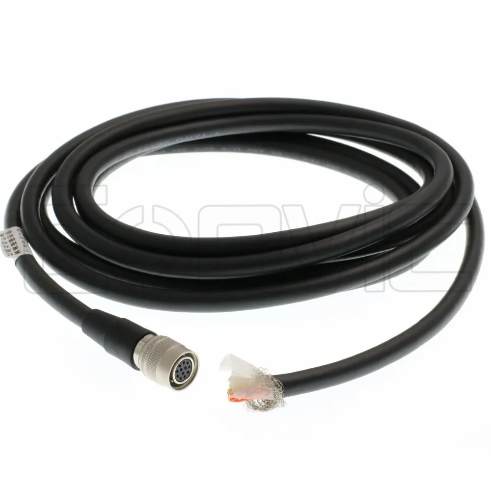 HangTon Hirose HR10A-10P-12S Cavo di volo a 12 pin femmina per fotocamera Allied AVT GigE So-ny DXC Pana-sonic Hitachi JAI Basler Dalsa Teli 1m