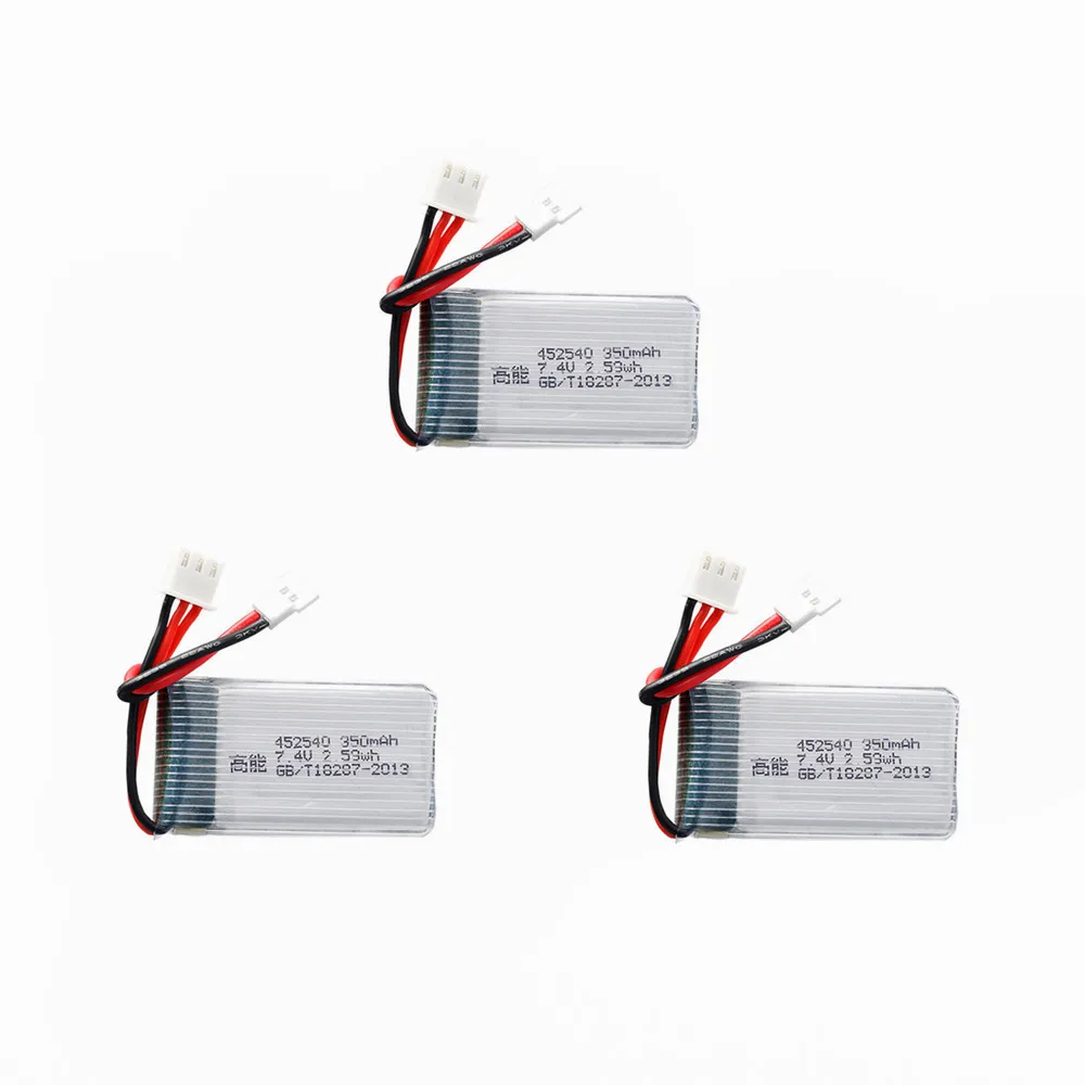 1 2 3 4 5 шт 7,4 V 350mAh 35c Lipo батарея для JXD 515W 515V 515 RC Квадрокоптер Дрон высокое качество