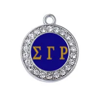 Двойной нос металлическая инкрустация zeta Phi Beta Очаровательная наклейка Sorority brothency подвеска «сделай сам» для греческого общества браслет, серьги, ожерелье