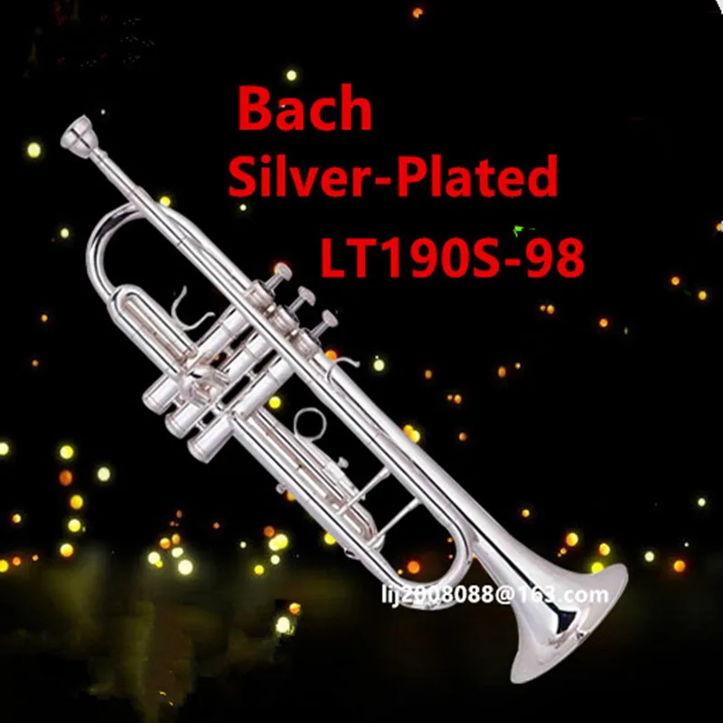 Taiwan Bach оригинальный посеребренный LT190S-98 Bb профессиональный труба жесткий