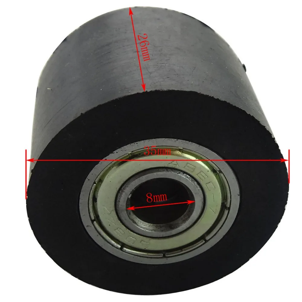 Black Rollers pulley chain roller tensioner For Motorized Pit Bike