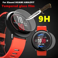 3pcs 9 H Hardness Anti Shatter Tempered Glass Screen Protector Film For Xiaomi Huami Amazfit Sports