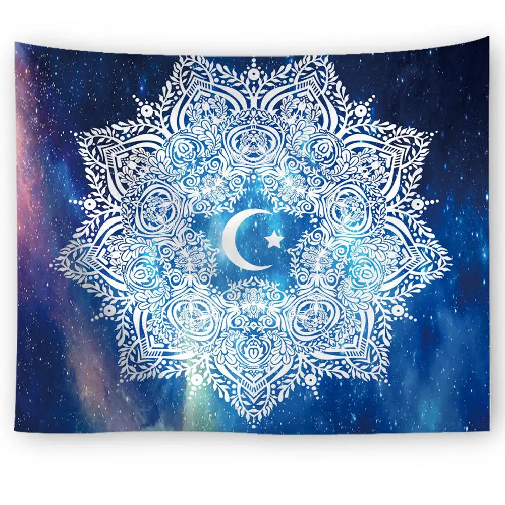 Mandala Universe New Sky Sun God Elephant Indian Carpet Wall Hanging Printed Bohemia Decoration Mandala Hippie Wall Tapestry