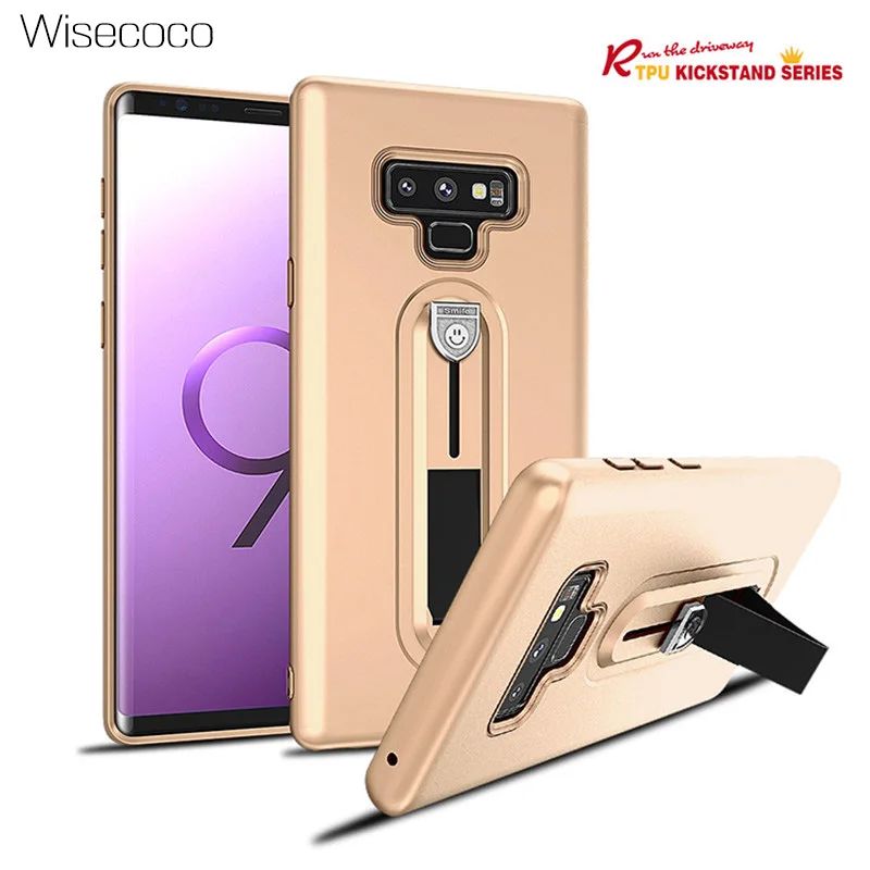 

Shockproof Case For Samsung Galaxy Note 9 Luxury Ring Socket Cover Soft Stand 360 Protection Phone Cases for galaxynot9 Etui