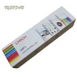 Новый Ltech светодио дный Wi-Fi, чтобы DMX512 конвертер контроллера; DC12-24V вход; DMX512 выходной сигнал светодио дный RGB strip контроллер Wifi-101-DMX4