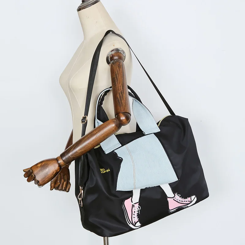 Повседневные сумки-тоут, женская сумка Оксфорд, высокое качество, дизайнерская, для путешествий, женская сумка на плечо, модная, мультяшная, вместительная сумка-мессенджер