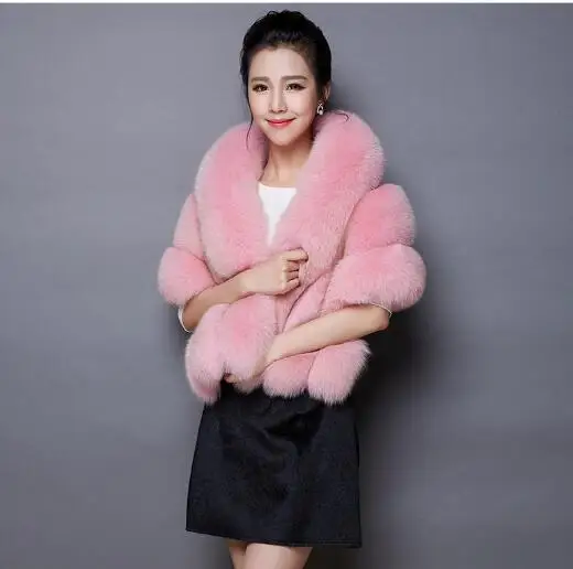 

Women Bridal Wraps Shawl Faux Fur Wrap Bolero Wedding Cape Bridal Shawl Fur Cape 2018 Winter Ivory Bridal Cloak Boler LT034