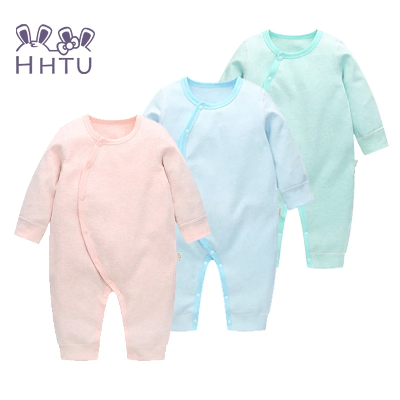 HHTU/одежда для малышей, весенние детские пижамы, одежда с длинными рукавами, комбинезоны, осенняя одежда