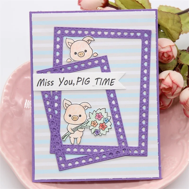 

ZFPARTY Heart Frame Metal Cutting Dies Stencils for DIY Scrapbooking/photo album Decorative Embossing DIY Cards