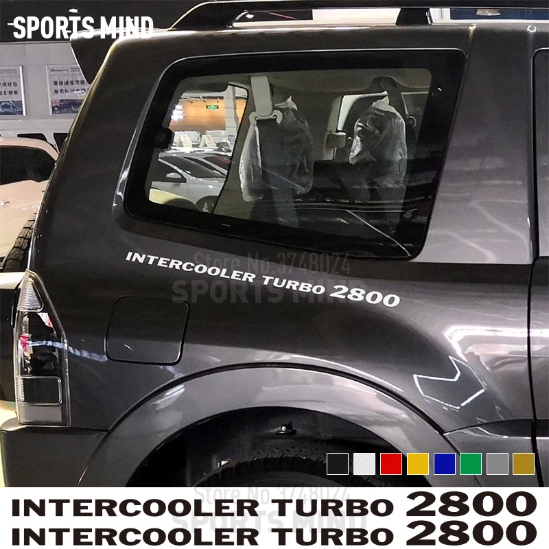 2 インタークーラーターボ 2800 車のステッカーデカール自動車用カースタイリング三菱デリカ L300 パジェロ将軍アクセサリー Car Stickers Aliexpress