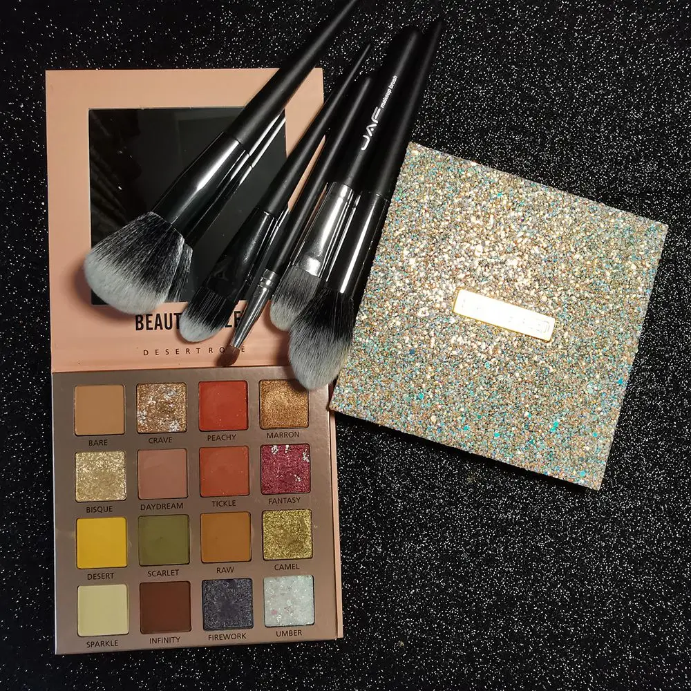 Палетка теней Beauty Glazed для макияжа профессиональная пигментированная блестящая