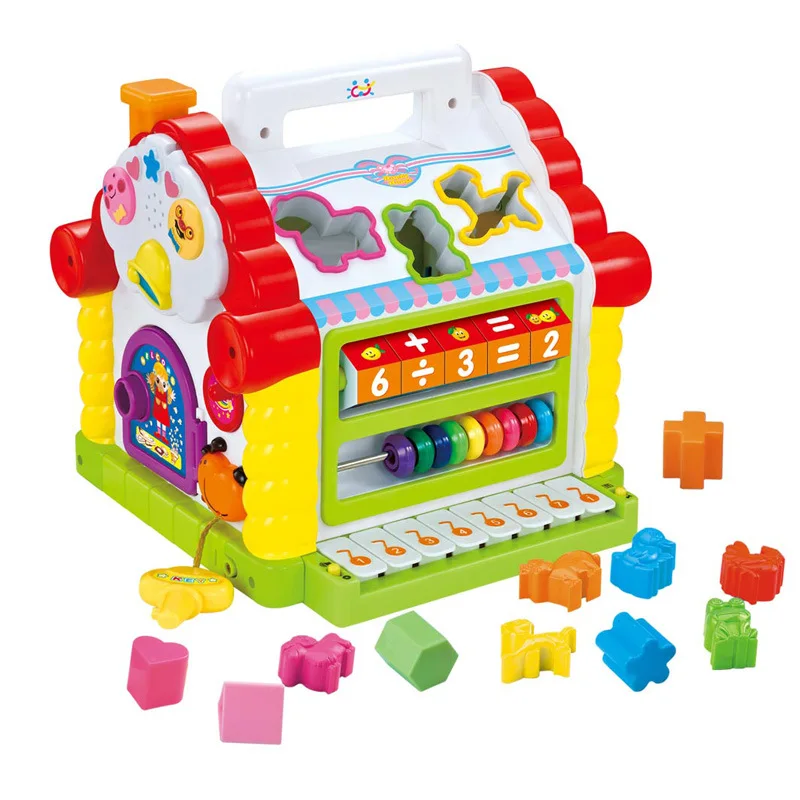 

Fun House Flash Piano Music Cognitive Blocks Children Toys Puzzle Blocks Matching Digital Cognitive Shape House
