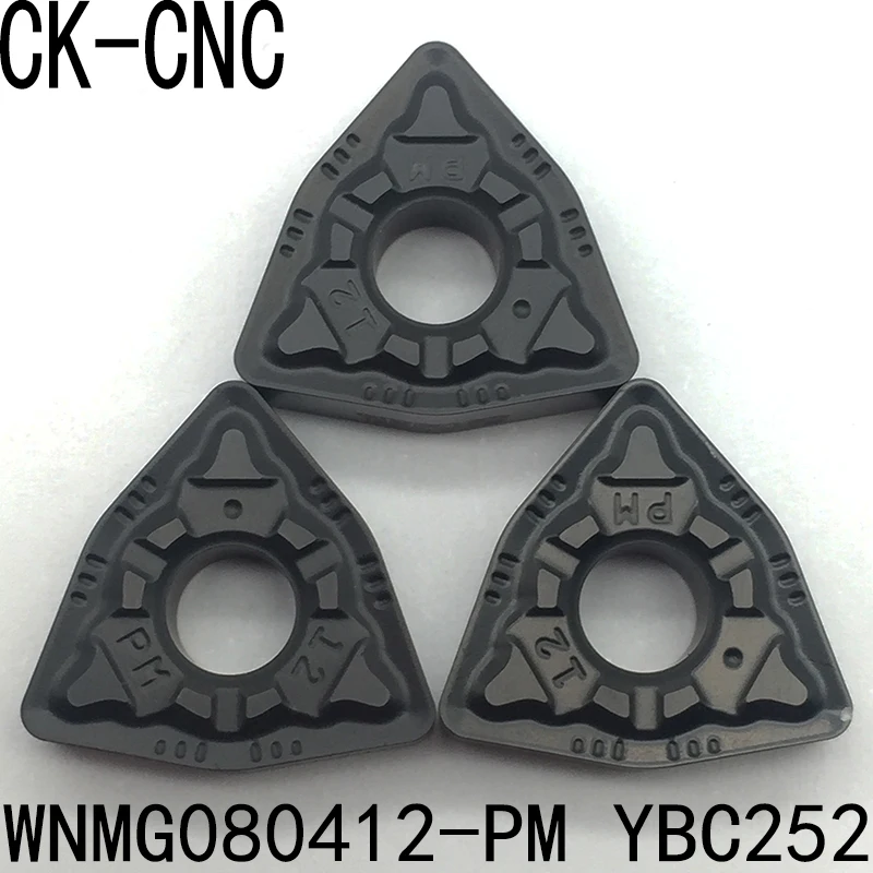 

10pcs WNMG080404-PM WNMG080408-PM WNMG080412-PM YBC251 YBC252 WNMG432 CNC Carbide blade insert tools blade High cost performance