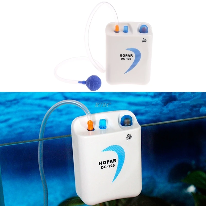 Aquarium Fish Tank Air Pump Oxygen Aerator Compressor Battery Powered
